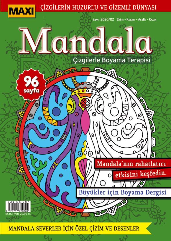 Maxi Mandala Coloring  Therapy With Lines Issue 2