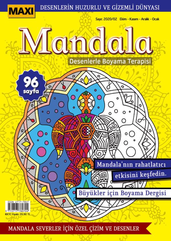 Maxi Mandala Coloring  Therapy With Patterns Issue 2