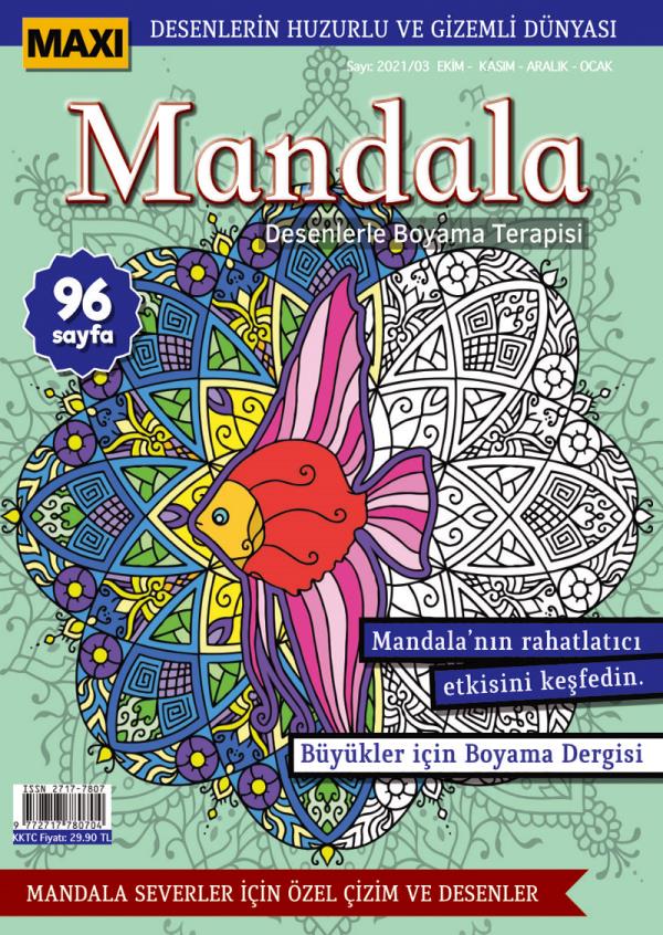 Maxi Mandala Coloring  Therapy With Patterns Issue 5