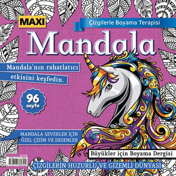 Maxi Mandala Coloring Therapy With Lines Issue 10