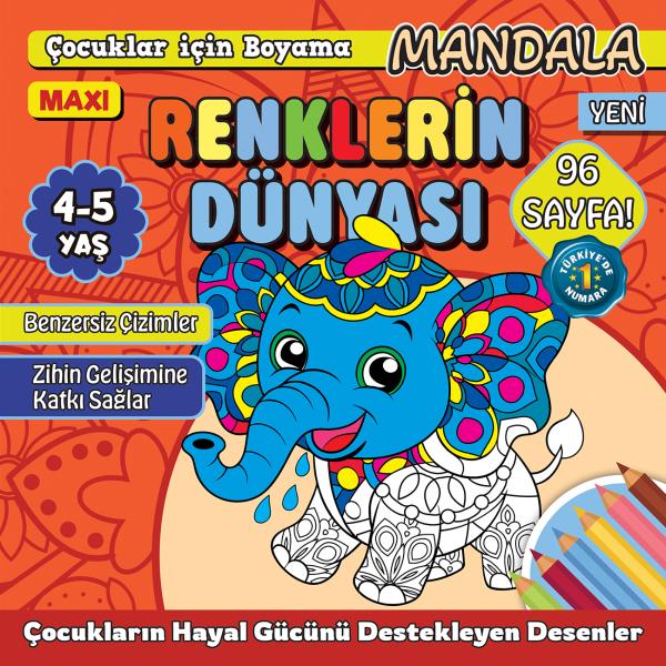 Maxi Renklerin Dünyası- Çocuklar İçin Boyama 15